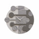 Orologio da parete rotondo con struttura in legno dal design moderno