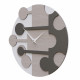 Orologio da parete rotondo con struttura in legno dal design moderno