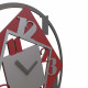 Orologio da parete rotondo di grandi dimensioni in legno dal design moderno