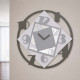 Orologio da parete rotondo di grandi dimensioni in legno dal design moderno