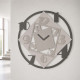 Orologio da parete rotondo di grandi dimensioni in legno dal design moderno