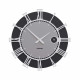 Orologio da parete rotondo in legno con numeri romani dal design moderno