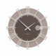 Orologio da parete rotondo in legno con numeri romani dal design moderno