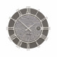 Orologio da parete rotondo in legno con numeri romani dal design moderno