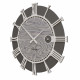 Orologio da parete rotondo in legno con numeri romani dal design moderno