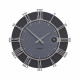 Orologio da parete rotondo in legno con numeri romani dal design moderno