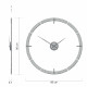 Orologio da parete rotondo in legno dal design moderno e minimalista