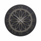 Orologio da parete rotondo in legno dal design moderno ed elegante