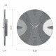 Orologio da parete rotondo in legno dal design moderno ed elegante