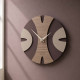 Orologio da parete rotondo in legno dal design moderno ed elegante