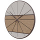 Orologio da parete rotondo in legno dal design moderno ed elegante