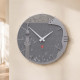 Orologio da parete rotondo in legno dal design moderno ed elegante