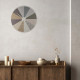Orologio da parete rotondo in legno dal design moderno ed elegante