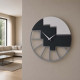 Orologio da parete rotondo in legno dal design moderno ed elegante