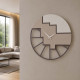 Orologio da parete rotondo in legno dal design moderno ed elegante