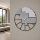 Orologio da parete rotondo in legno dal design moderno ed elegante