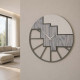 Orologio da parete rotondo in legno dal design moderno ed elegante
