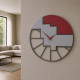 Orologio da parete rotondo in legno dal design moderno ed elegante