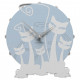 Orologio da parete rotondo in legno dal design moderno