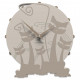 Orologio da parete rotondo in legno dal design moderno