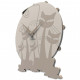 Orologio da parete rotondo in legno dal design moderno