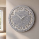 Orologio da parete rotondo in legno dal design moderno