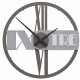 Orologio da parete rotondo in legno con numeri decorativi e design moderno