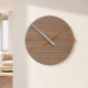 Orologio da parete rotondo in legno dal design moderno
