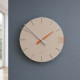 Orologio da parete rotondo in legno dal design moderno