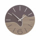 Orologio da parete rotondo in legno dal design moderno