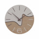 Orologio da parete rotondo in legno dal design moderno