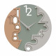 Orologio da parete rotondo in legno dal design moderno