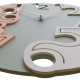 Orologio da parete rotondo in legno dal design moderno