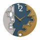 Orologio da parete rotondo in legno dal design moderno