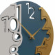 Orologio da parete rotondo in legno dal design moderno