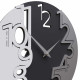 Orologio da parete rotondo in legno dal design moderno