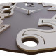 Orologio da parete rotondo in legno dal design moderno
