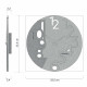 Orologio da parete rotondo in legno dal design moderno