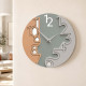 Orologio da parete rotondo in legno dal design moderno