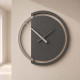 Orologio da parete rotondo in legno dallo stile moderno ed elegante