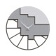Orologio da parete rotondo in legno dal design moderno ed elegante