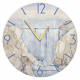 Orologio da parete rotondo grande con bassorilievo con retro in legno massello