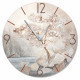 Orologio da parete rotondo grande con bassorilievo con retro in legno massello