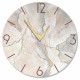 Orologio da parete rotondo grande con bassorilievo con retro in legno massello