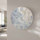 Orologio da parete rotondo grande con bassorilievo con retro in legno massello