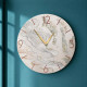 Orologio da parete rotondo grande con bassorilievo con retro in legno massello