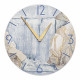 Orologio da parete rotondo medio con bassorilievo con retro in legno massello