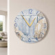Orologio da parete rotondo medio con bassorilievo con retro in legno massello