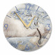 Orologio da parete rotondo medio con bassorilievo con retro in legno massello