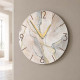 Orologio da parete rotondo medio con bassorilievo con retro in legno massello